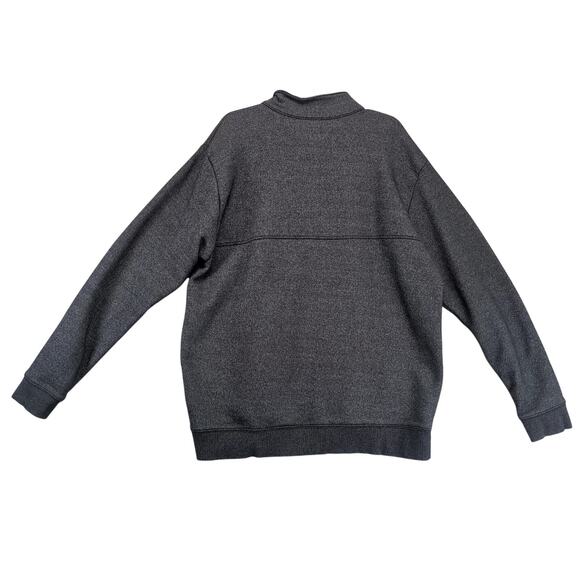 Columbia 1/4 Zip Pullover Fleece Jacket Men's XXL Black Front Kangaroo Pockets - Picture 2 of 10